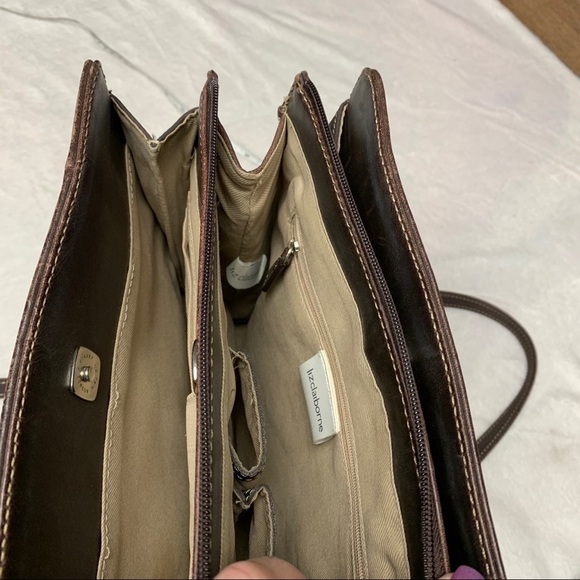 Liz Claiborne dark brown leather purse - Picture 10 of 12